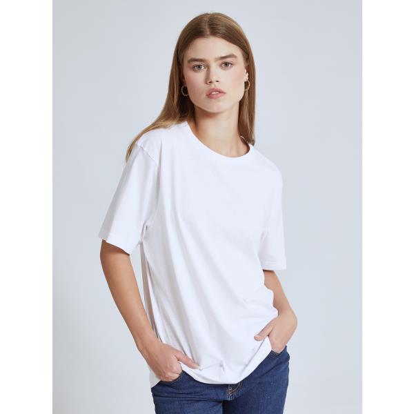 Unisex t-shirt από βαμβάκι σε λευκό, 6,99€ | Celestino