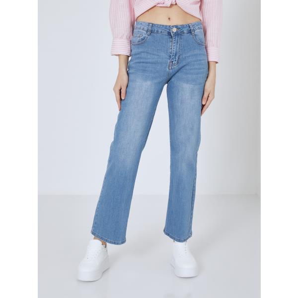 Τζιν wide leg με τσέπες σε μπλε ανοιχτό, 29,99€ | Celestino