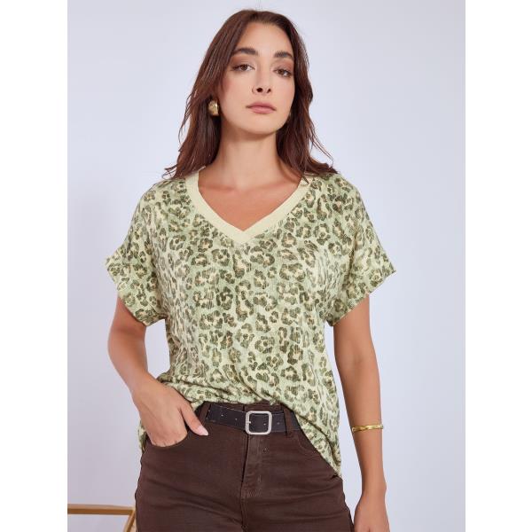 Top leopard in khaki, 19.99€ | Celestino