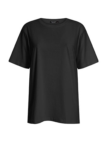 Unisex T-shirt από βαμβάκι σε μαύρο