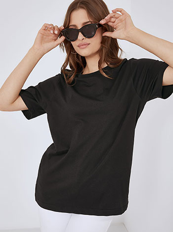 Unisex cotton T-shirt in black