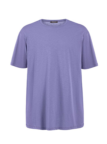 T-shirt μονόχρωμο unisex σε μπλε ραφ