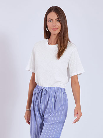 T-shirt monochrome unisex in white