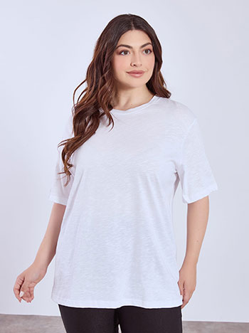 T-shirt monochrome unisex in white