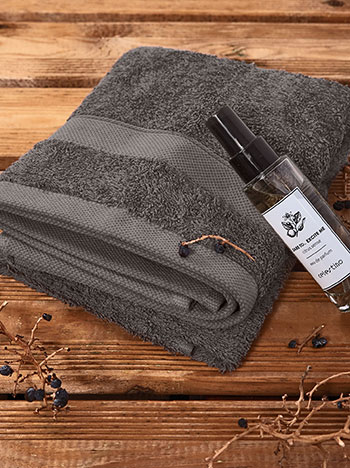 Face towel 50x90cm 600gr/m2 cotton in dark grey