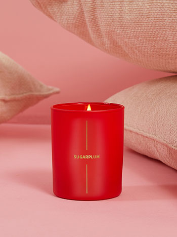VANILLA scented candle 9cm in red