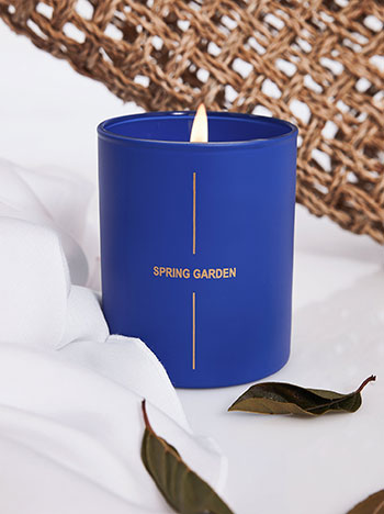 CITRUS FRUITS scented candle 9cm in royal blue