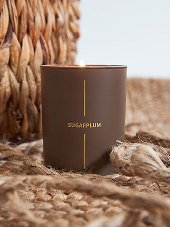 VANILLA scented candle 9cm in brown
