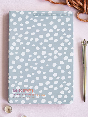 Printed notebook A5 in sky blue