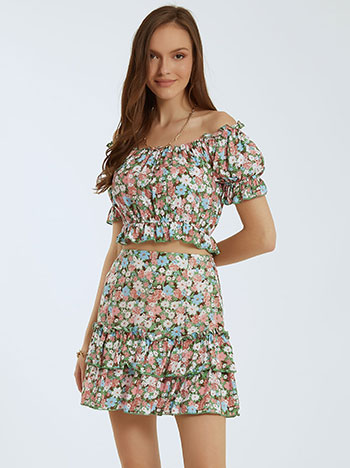 Μπλούζες/Κοντομάνικες Floral κοντή μπλούζα SL1770.4738+5