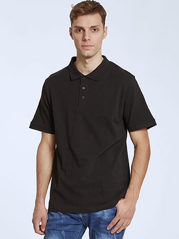Μπλούζες/Κοντομάνικες Ανδρική βαμβακερή μπλούζα με γιακά SL2018.4004+2