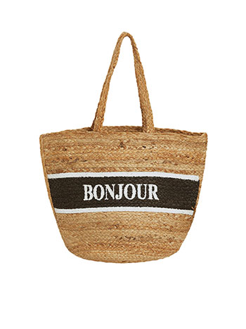 Τσάντα bonjour σε μπεζ