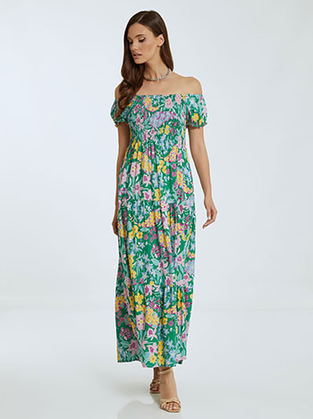 Maxi floral φόρεμα SL7633.8039+3