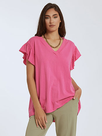 Μπλούζες/Κοντομάνικες Βαμβακερή κοντομάνικη μπλούζα SL7814.4543+7