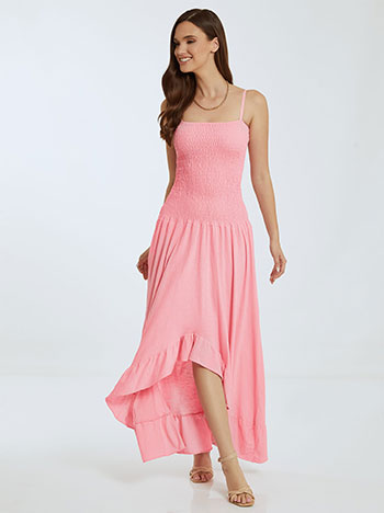 Φορέματα/Maxi Ασύμμετρο βαμβακερό φόρεμα SL7814.8642+5