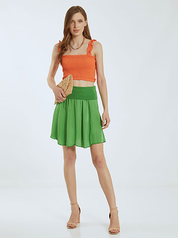 Apple green mini skirt sale