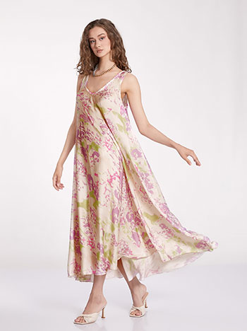 Φορέματα/Maxi Φόρεμα με σατέν όψη SL7885.8013+2