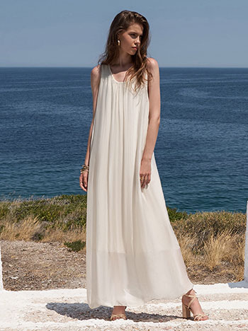 Maxi φόρεμα με μετάξι SL7945.8285+2