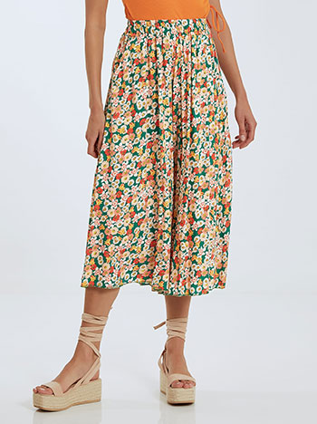 Floral παντελόνι culotte SL7949.1013+4