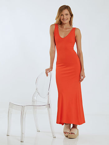 Celestino Maxi φόρεμα με V πλάτη SL8857.8001+1