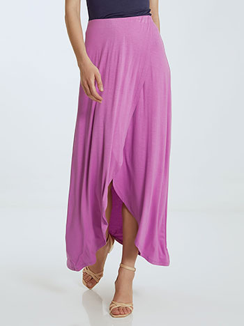 Wrap front skirt in purple