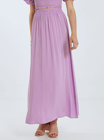 Skirt with cotton in lilac