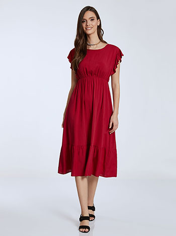 Φορέματα/Midi Φόρεμα με ελαστική μέση SL9856.8131+2