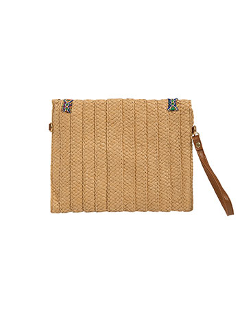 Straw clutch best sale with tassels