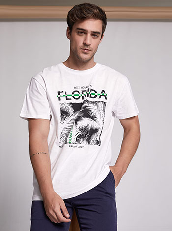 Μπλούζες/Μπλούζες Ανδρικό βαμβακερό T-shirt SL9898.4052+2