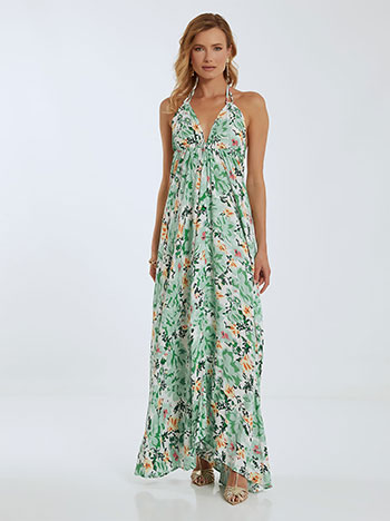 Φορέματα/Maxi Floral φόρεμα με ανοιχτή πλάτη SL9905.8506+5
