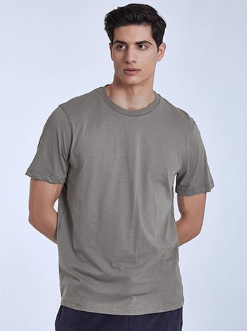 Unisex βαμβακερό T-shirt σε γκρι