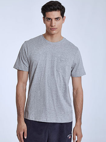 Men s T-shirt with pocket in grey