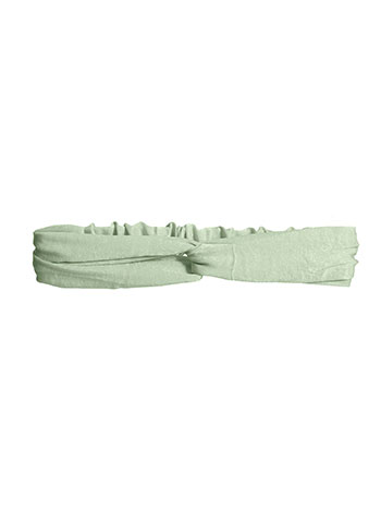 Headband with knot in light green