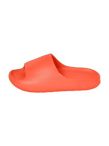 Monochrome flip flops in orange