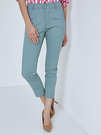 Chino trousers with cotton in rough blue