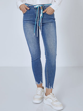 Παντελόνια/Jeans Τζιν με αποσπώμενη ζώνη κορδόνι SM1628.1507+1