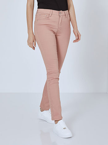 Monochrome trousers in dusty pink