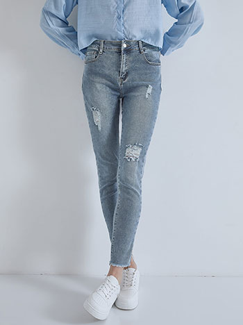 Παντελόνια/Jeans Skinny τζιν με σκισίματα SM7612.1053+1