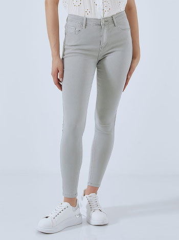 Skinny trousers in light grey