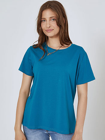 Monochrome oversized -shirt in teal