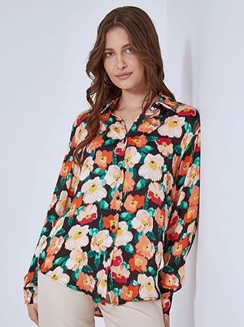 Μπλούζες/Πουκάμισα Floral πουκάμισο SM7752.3232+2