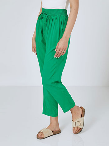 Cotton trousers in green