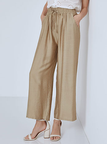 Παντελόνια/Παντελόνες Μονόχρωμη παντελόνα με βαμβάκι SM7949.1898+6