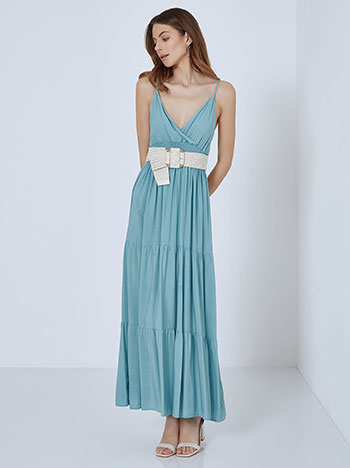 Φορέματα/Maxi Βαμβακερό maxi φόρεμα με σφηκοφωλιά SM7949.8488+3