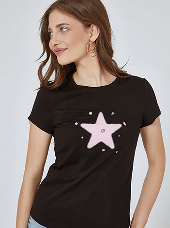 Μπλούζες/T-shirts T-shirt με αστέρι SM7958.4919+2