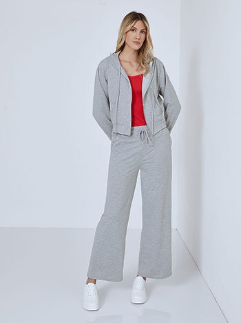 Tracksuit set with hoodie in grey