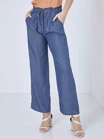Παντελόνια/Παντελόνες Βαμβακερή παντελόνα με τζιν όψη SM8003.1215+3