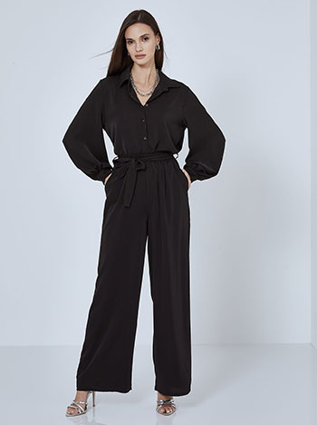 Μονόχρωμη παντελόνα σε μαύρο, 17,99€ | Celestino
