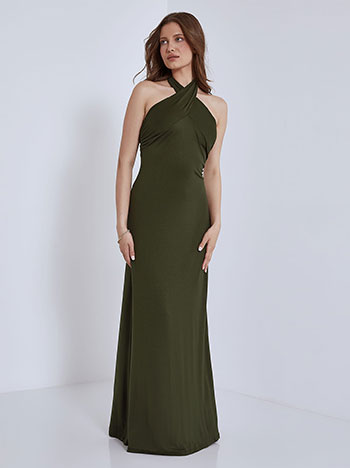 Φορέματα/Maxi Φόρεμα με χιαστί δέσιμο SM8906.8001+2