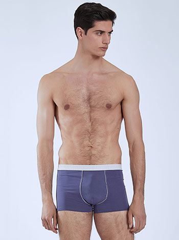 Men s boxer with cotton in rough blue